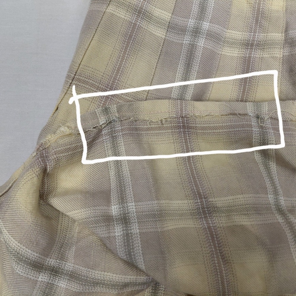Pendleton Women's Sz 2 Yellow Plaid Pleated Short Skirt 100% Rayon Clueless READ - Picture 10 of 12
